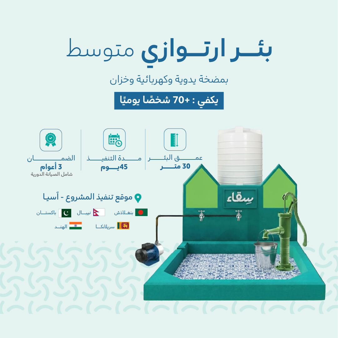 Mittelgroßes artesisches Projekt