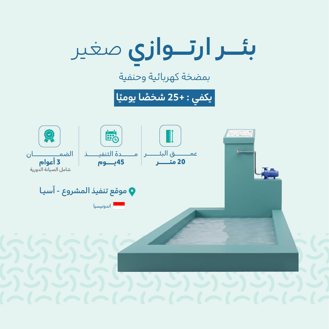 Indonesische Brunnenprojekte – Kleiner artesischer Brunnen 